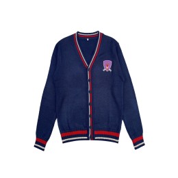 Homemade comfortable cardigan sweater jacket design logo sweater embroidered logo red white blue contrast color contains wool sweater sweater supplier 50%WOOL 50%ACRYLIC   JUM064 Homemade comfortable cardigan sweater jacket design logo sweater embroidered logo red white blue contrast color contains wool sweater sweater supplier 50%WOOL 50%ACRYLIC   JUM064